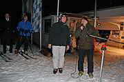 Peter Lorenz, Geschäftsführer der Alpenbahnen Spitzingsee GmbH, drückte am 30.12.2009 auf den „roten Knopf“ (Alpenbahnen Spitzingsee - Foto Regina Langanke)